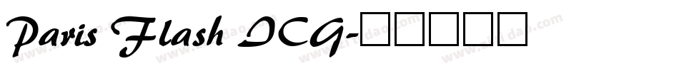 Paris Flash ICG字体转换